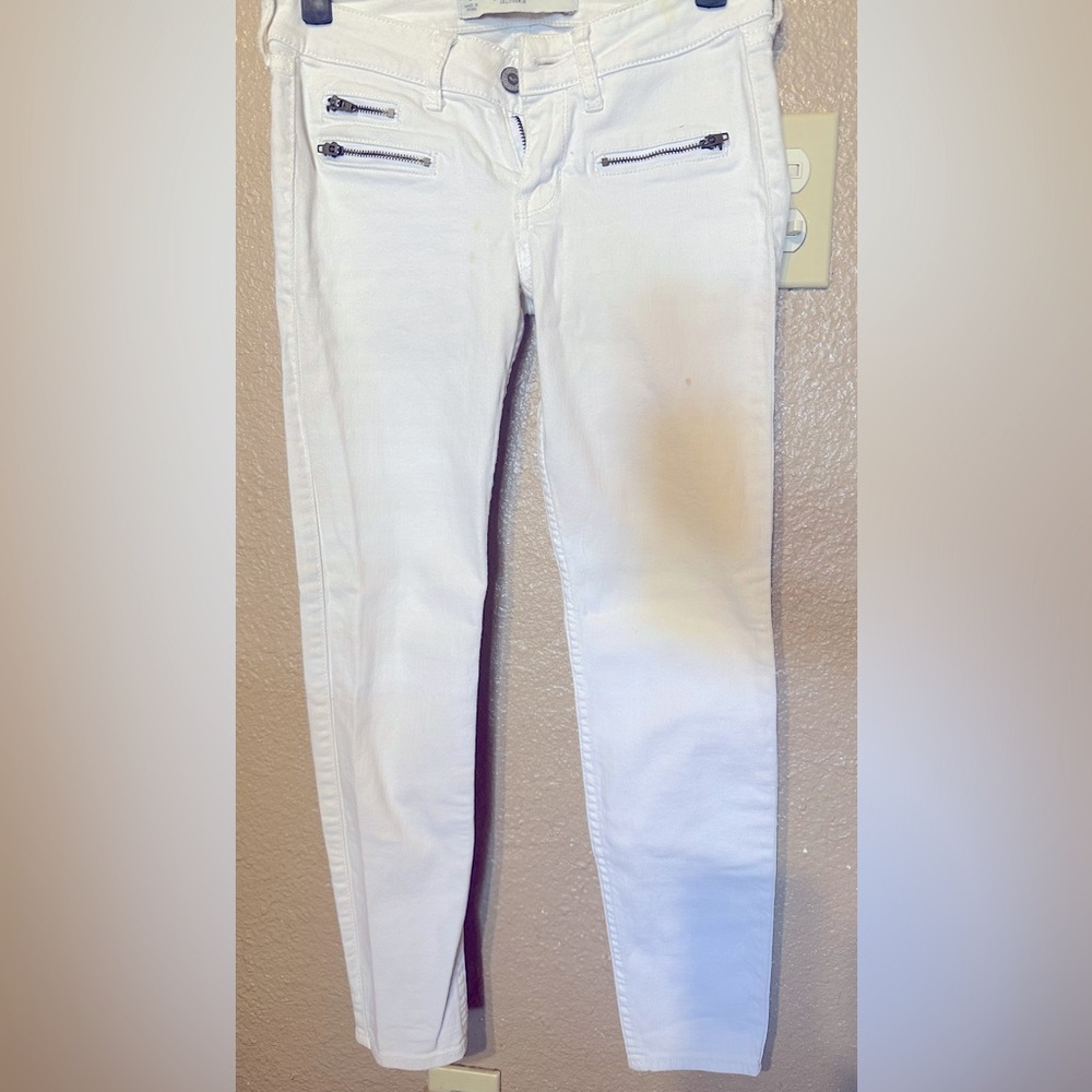 Hollister Jeans white denim size:0 W24